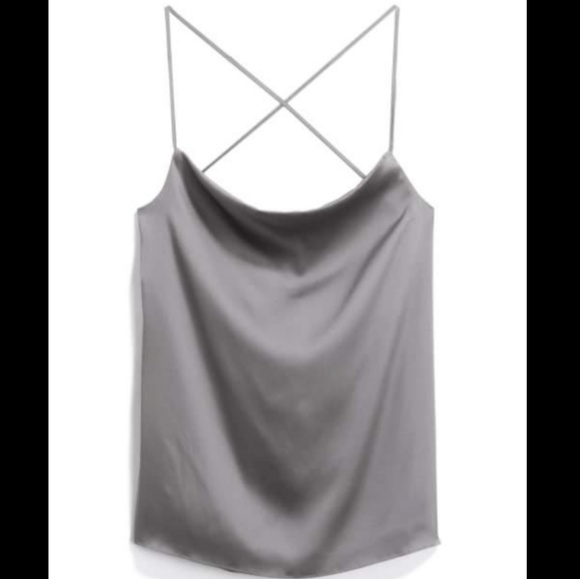 Grey Exposed Back Cami - Picture 1 of 4
